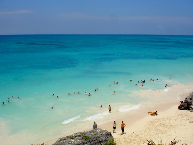 Turquoise of the Tulum Beach