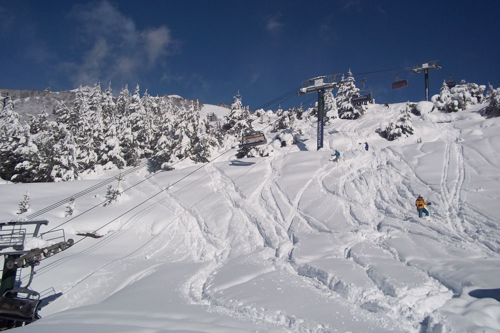 Cerro Catedral Ski Resort Argentin after a big snow storm