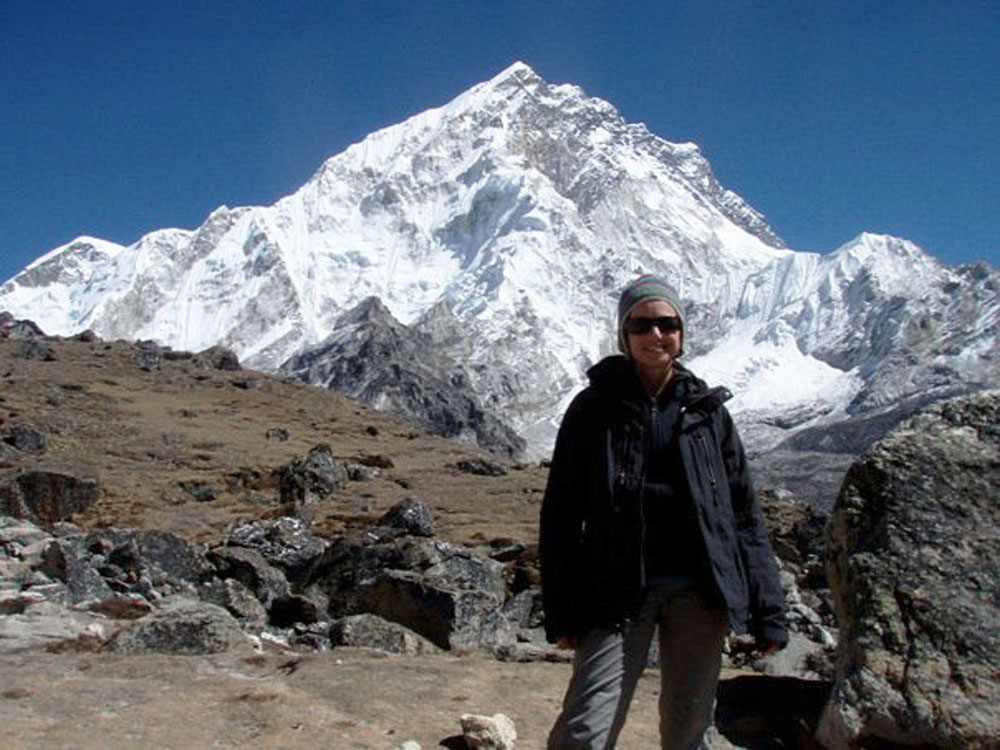 lhotse mountain in the himalayas