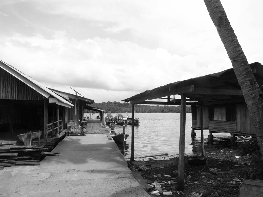 dock in baan koh jam on koh jam island thailand