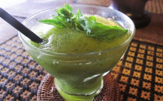 Basil Lychee Frozen Martini