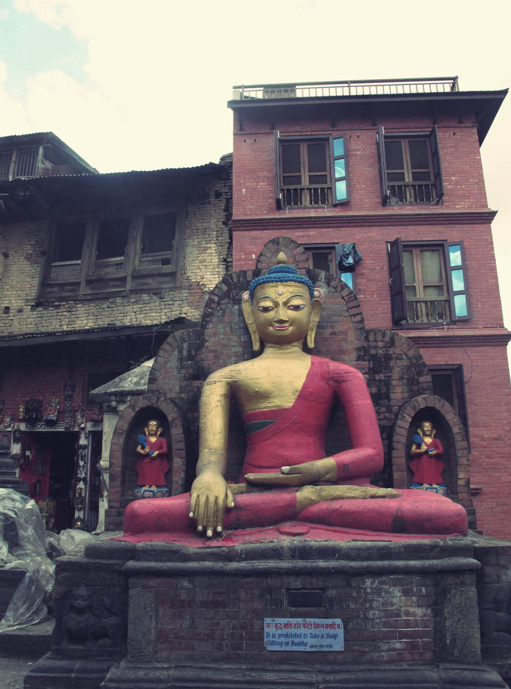Lotus Pose, On top of Swayambhunath
