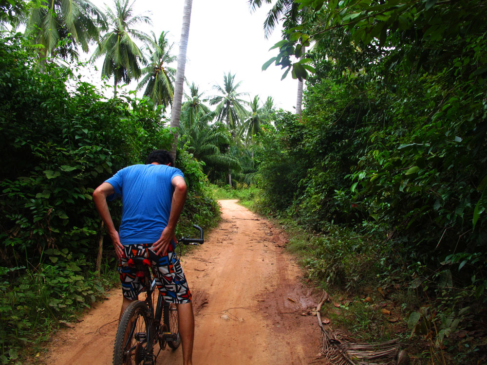 Bike Ride Through Koh Jam island Thailand