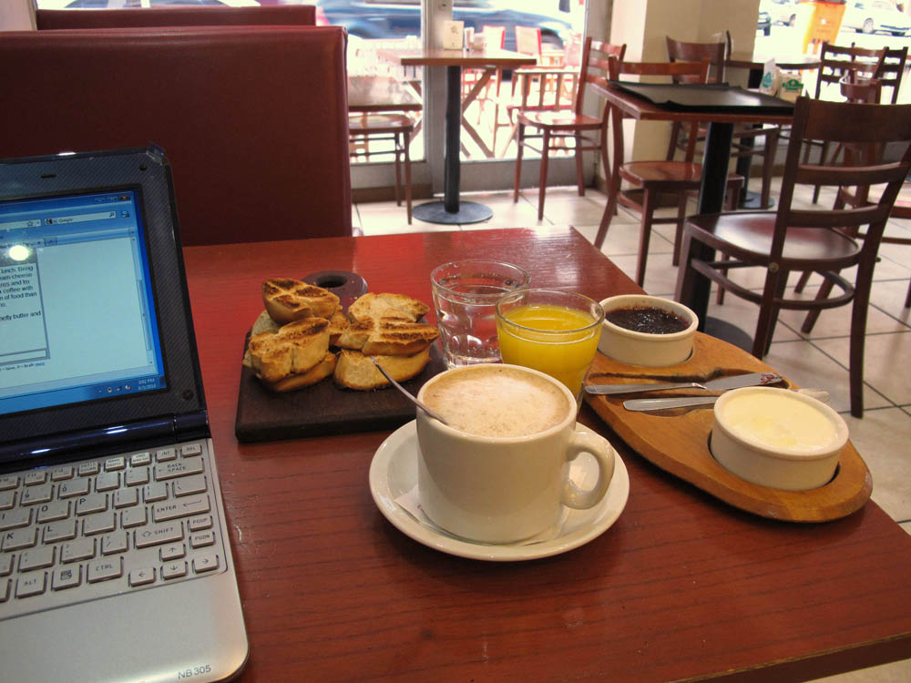 Buenos Aires, Breakfast at Piacere Cafe Buenos Aires, Breakfast at Piacere Cafe