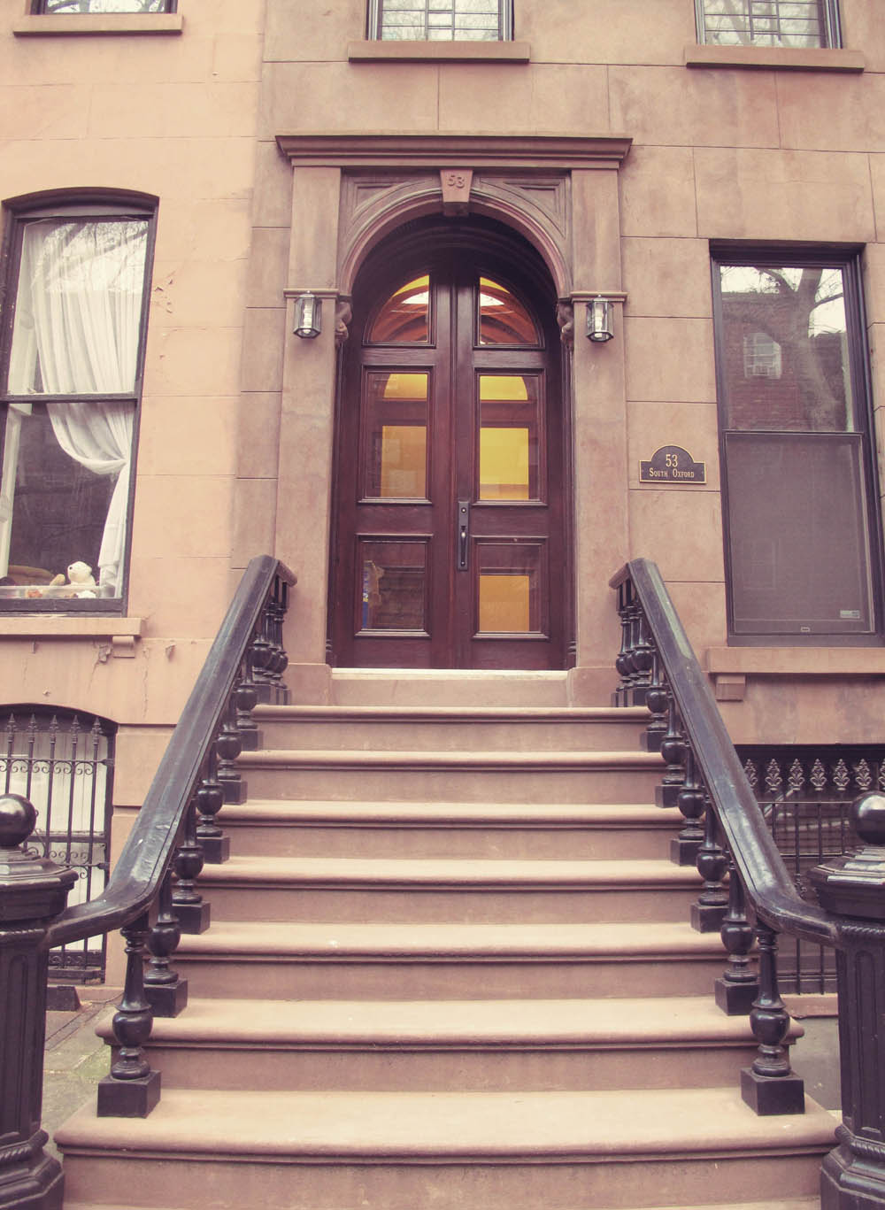 Fort Greene brownstone stoop