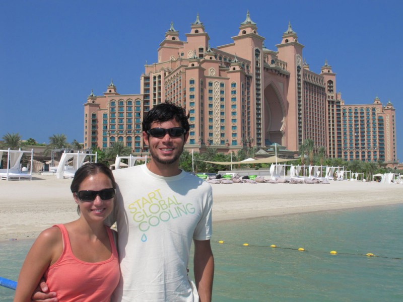 The Dubai Atlantis Hotel The Dubai Atlantis Hotel lives on the Palm Jumeirah, which didn't exist on earth 20 years ago.