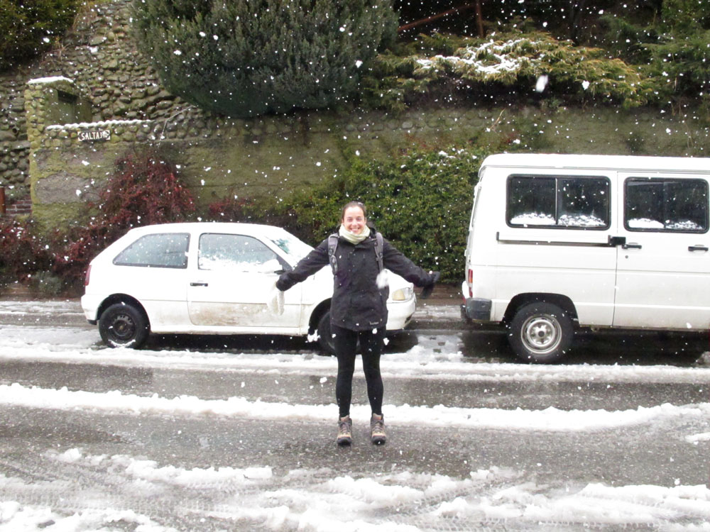 loving the snow in bariloche