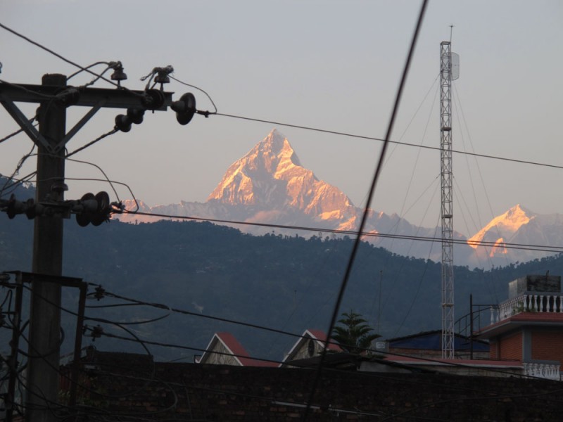 Macchapucchre from Pokhara nepal