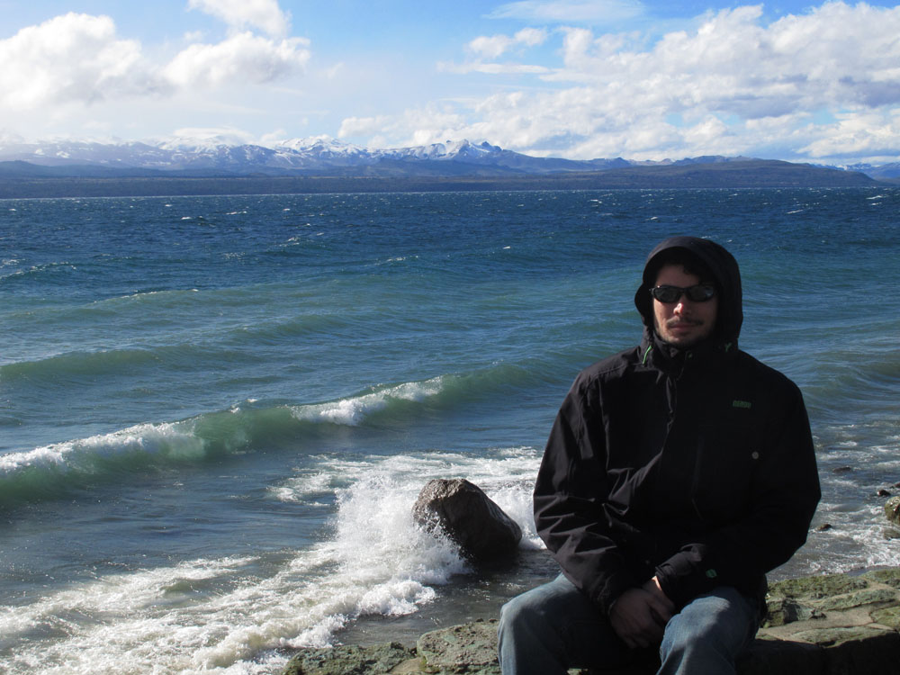 Matt at Lake Nahuel Huapi in Bariloche, Argentina