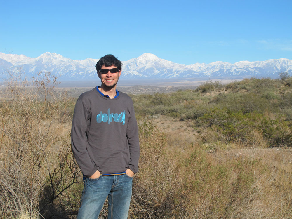 Matt in the Uco Valley of mendoza argentina