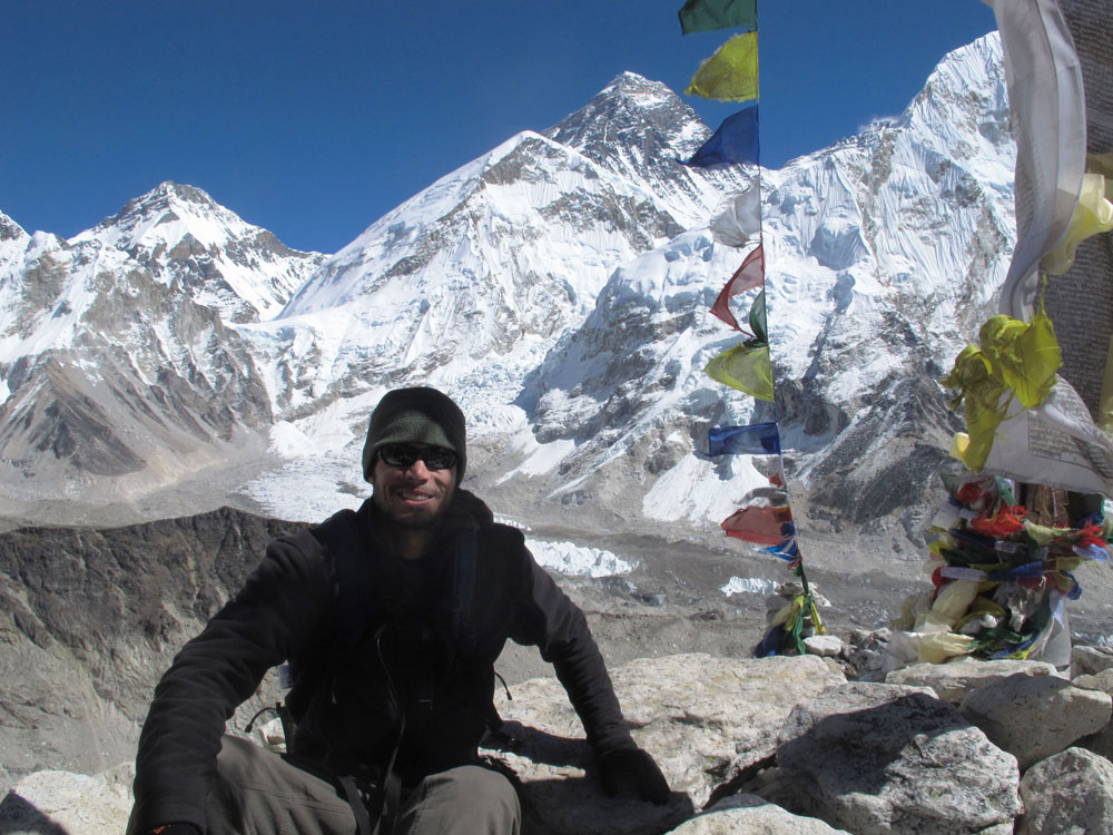 matt on top of Kala Patar in the himalayas