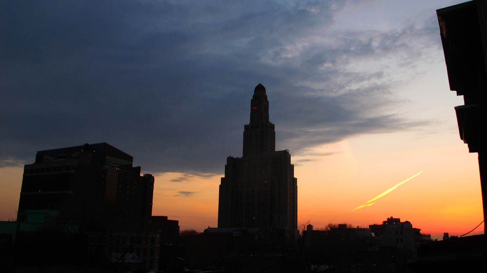 one hanson place sunset over fort greene