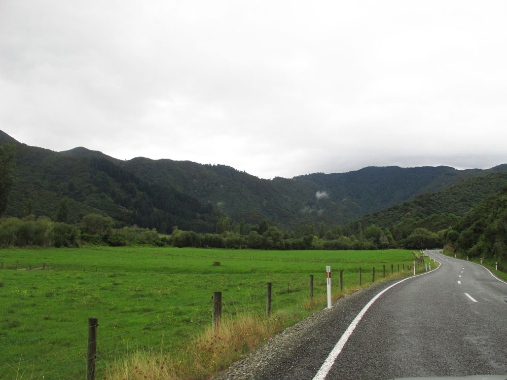 On the road to Blenheim