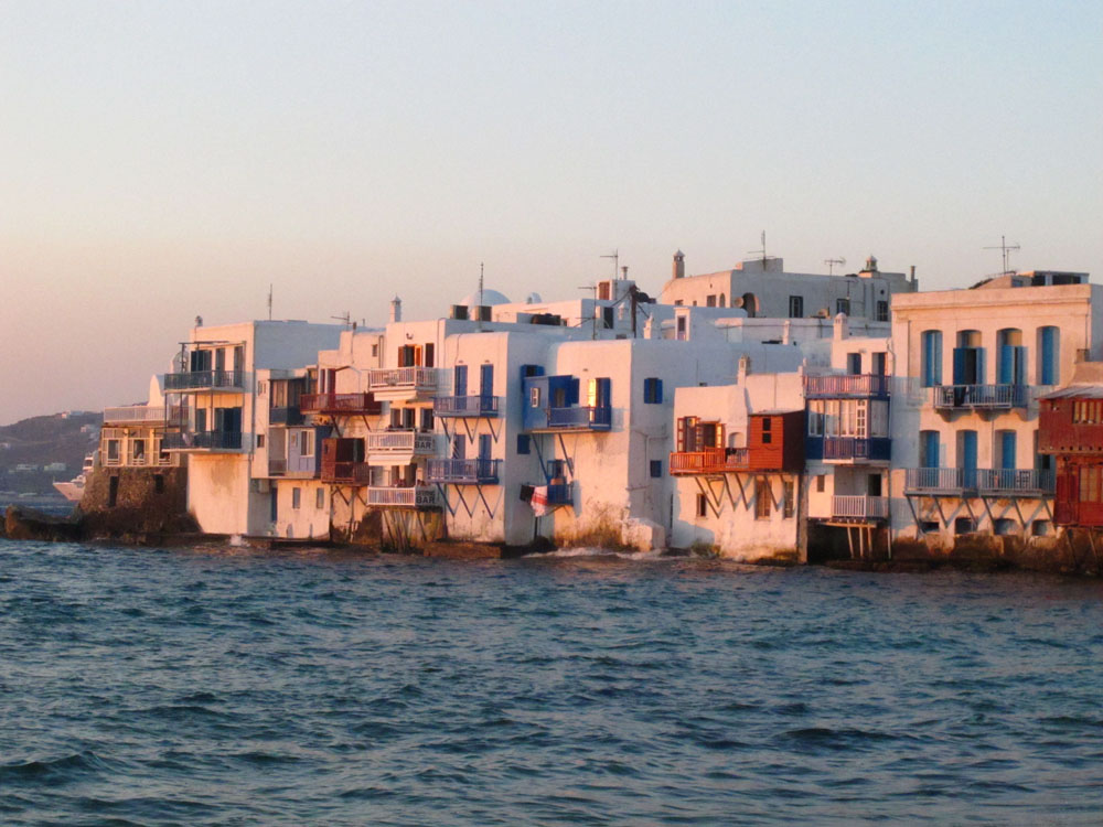 Mykonos Town at Sunset