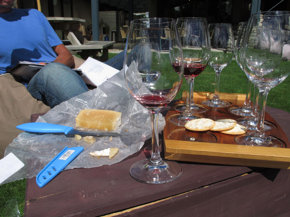 Forrest Wine Tasting with cheese