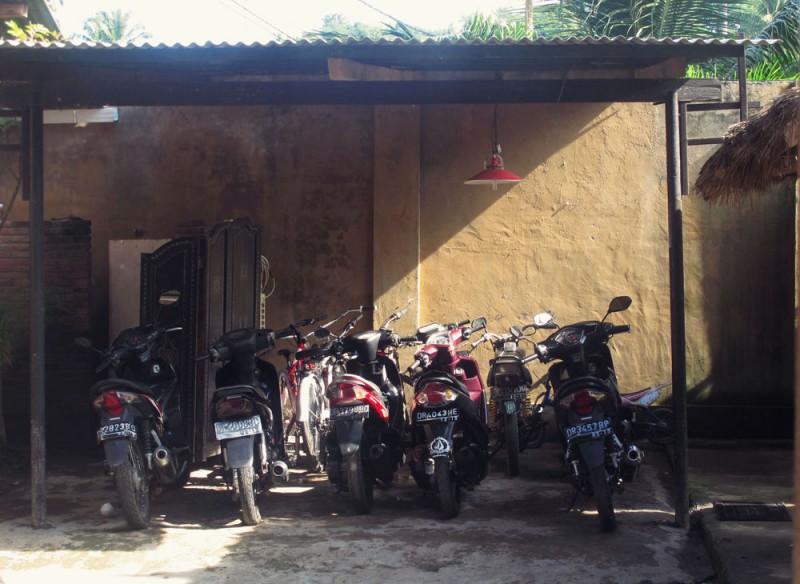 Parking Lot. Lombok, Indonesia
