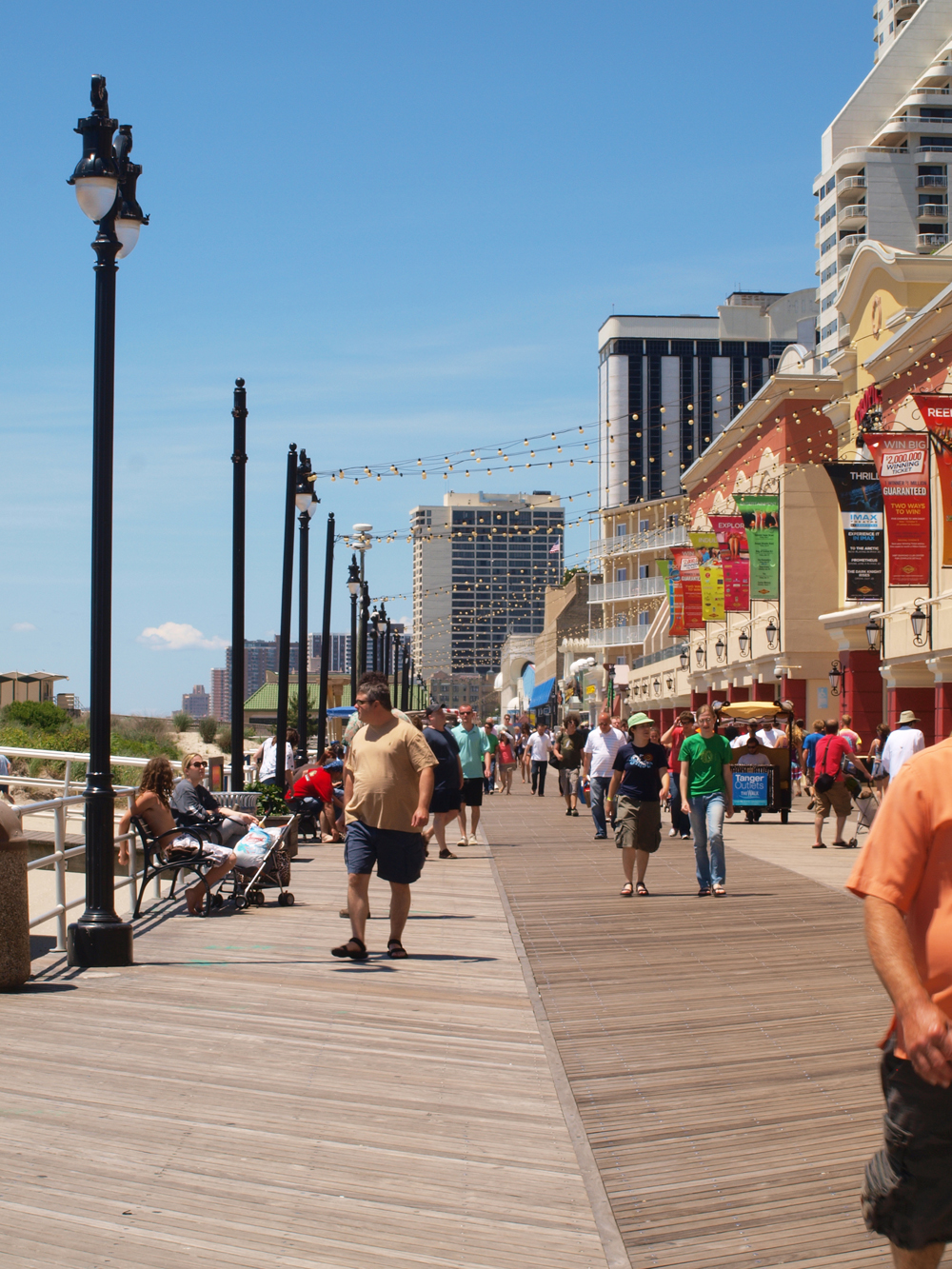 Atlantic City boardwalk by the Tropicana