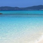 Blue Water and White Sand in Trunk Bay, St John