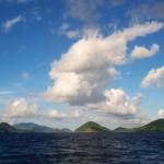 Sailing between Virgin Islands