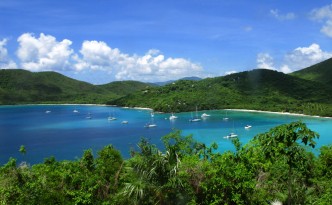 View of Little Maho and Big Maho Bay, St John