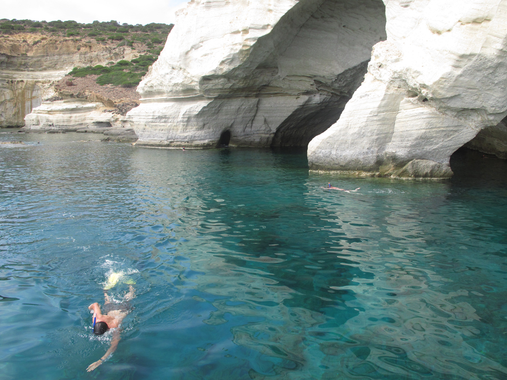 Snorkeling at Kleftiko - Milos, Greece
