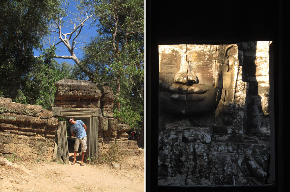Angkor Wat doors and windows, Cambodia
