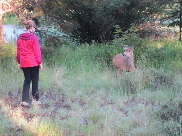 Erika and an Oregon deer