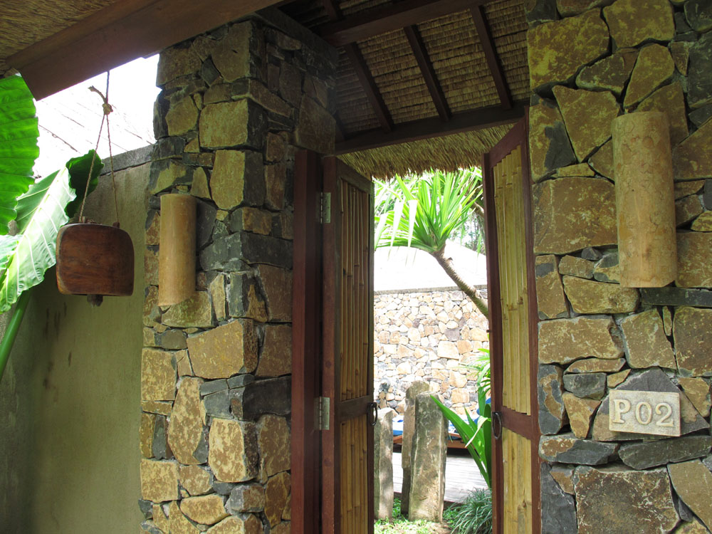 Private Doorway at the Jeeva Klui Resort in Lombok, Indonesia