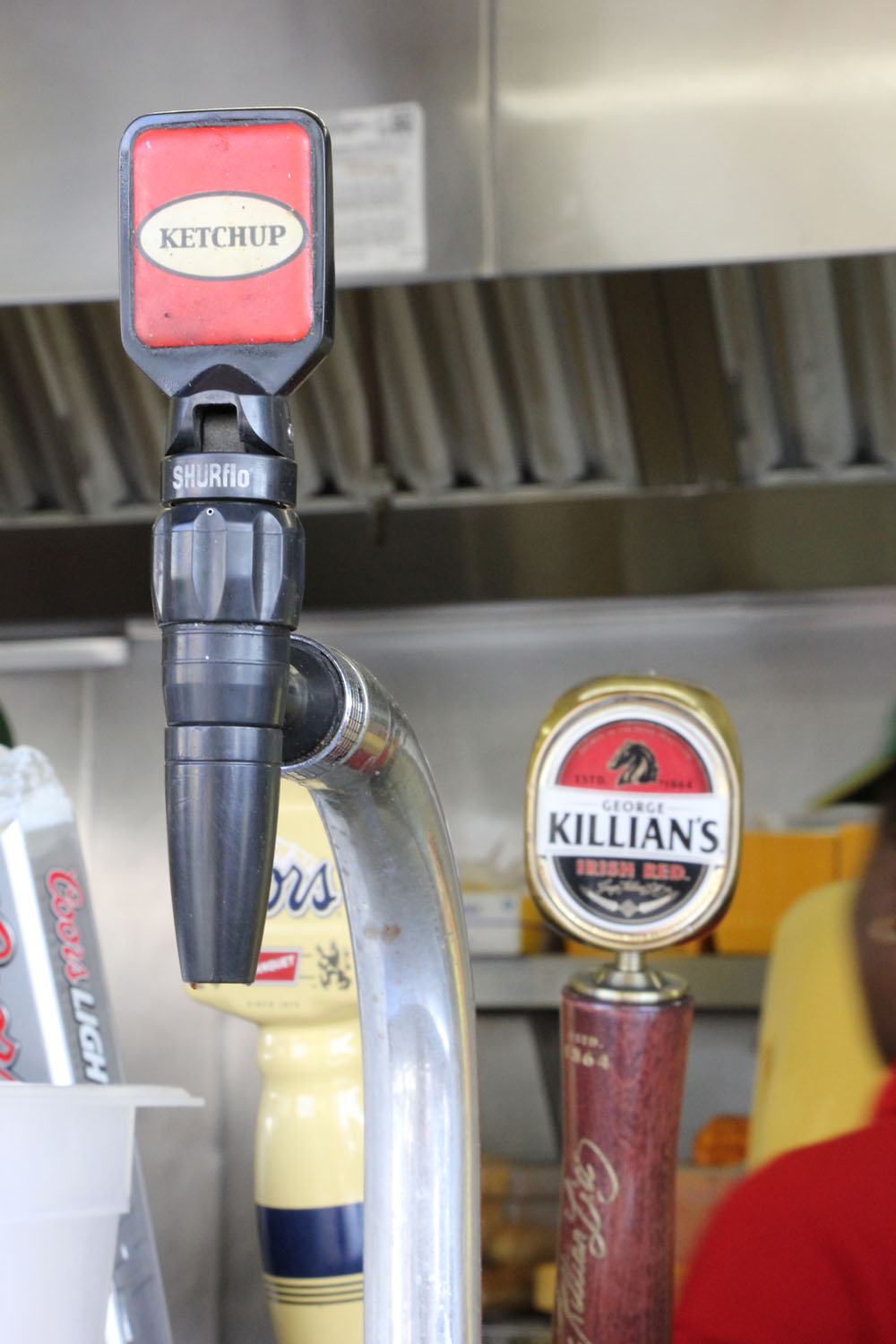 Ketchup tap at Nathan's Coney Island