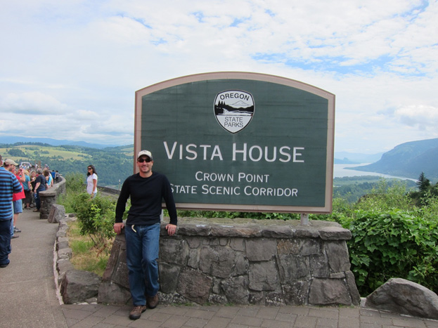 Seth at the Vista House State Scenic Corridor