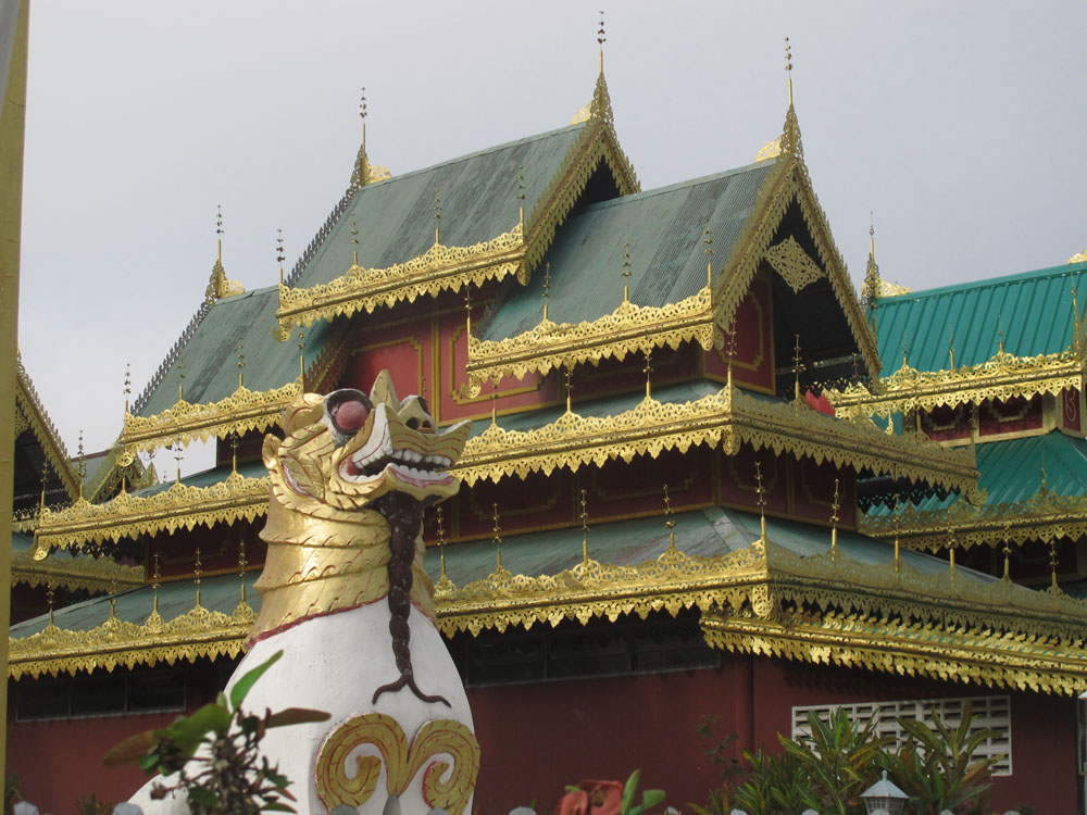 Proud dragon at the monastery, Mae Hong Son, Thailand