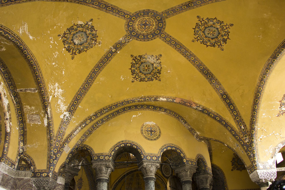 Cieling frescoes, Aya Sofya, Istanbul