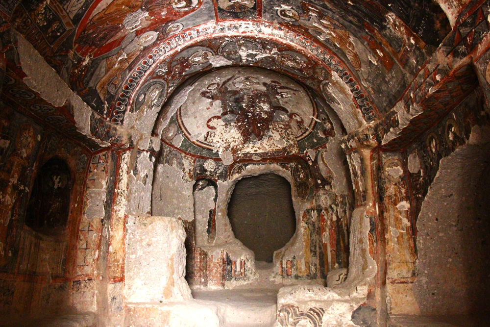 Inside a Soganli church | Cappadocia, Turkey