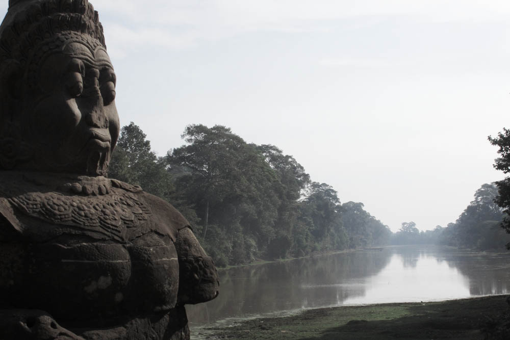 Moat at Bayon, Angkor Wat, Cambodia