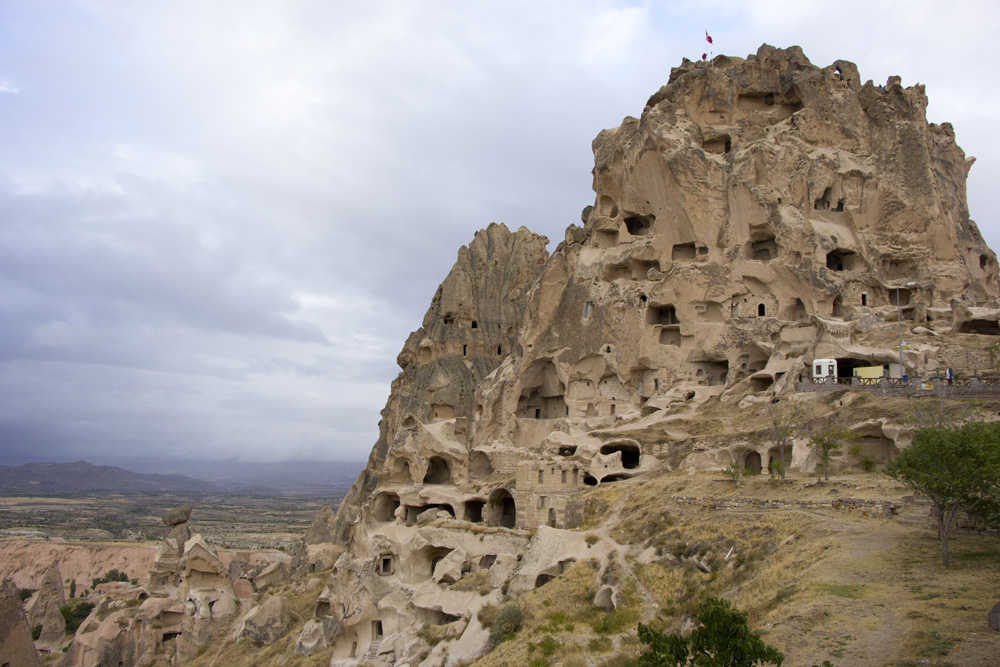 Stormy skies over Uchisar Castle | Cappadocia, Turkey