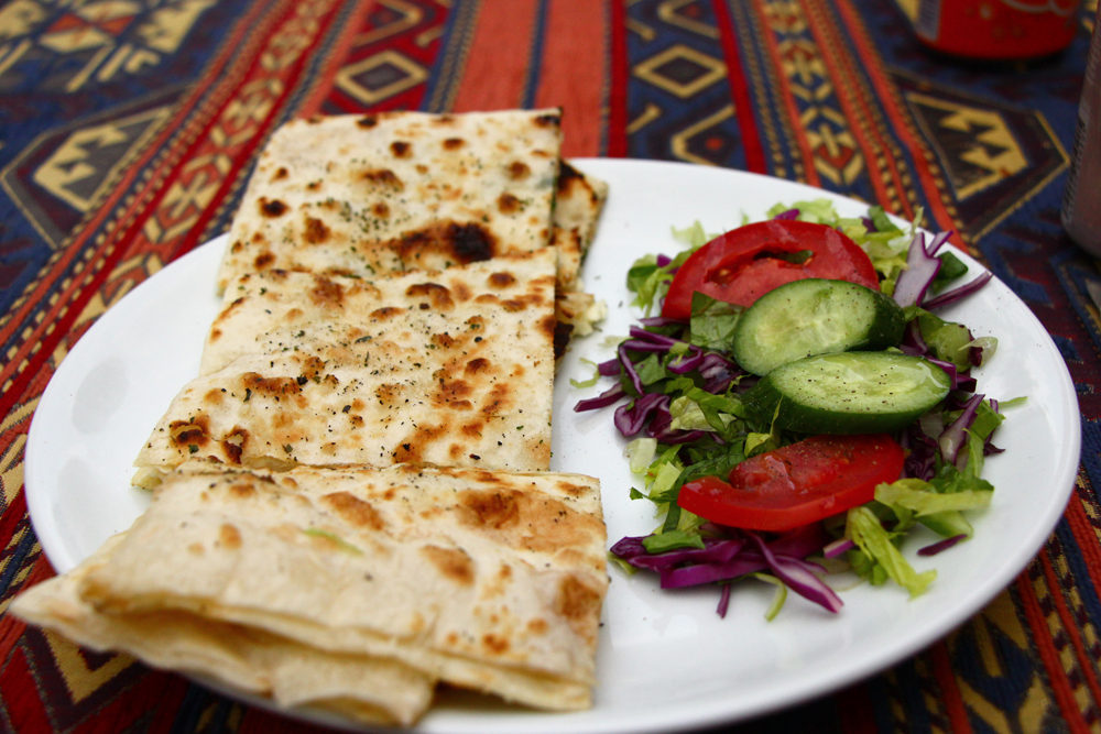 Cheese and parsley gozleme | Goreme, Turkey