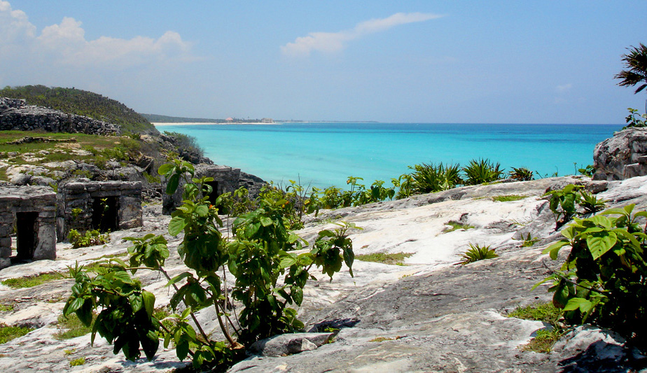 Neon water from the Tulum ruins | Mexico