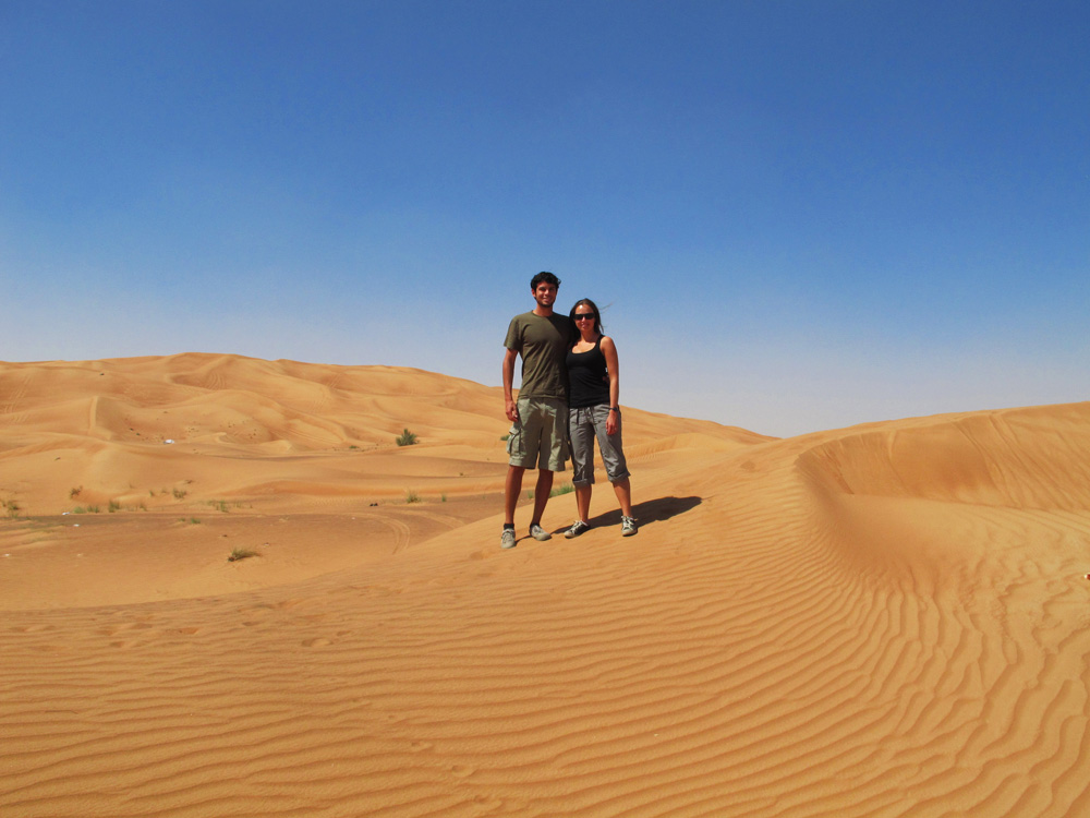 Standing on sand dunes | Dubai, UAE