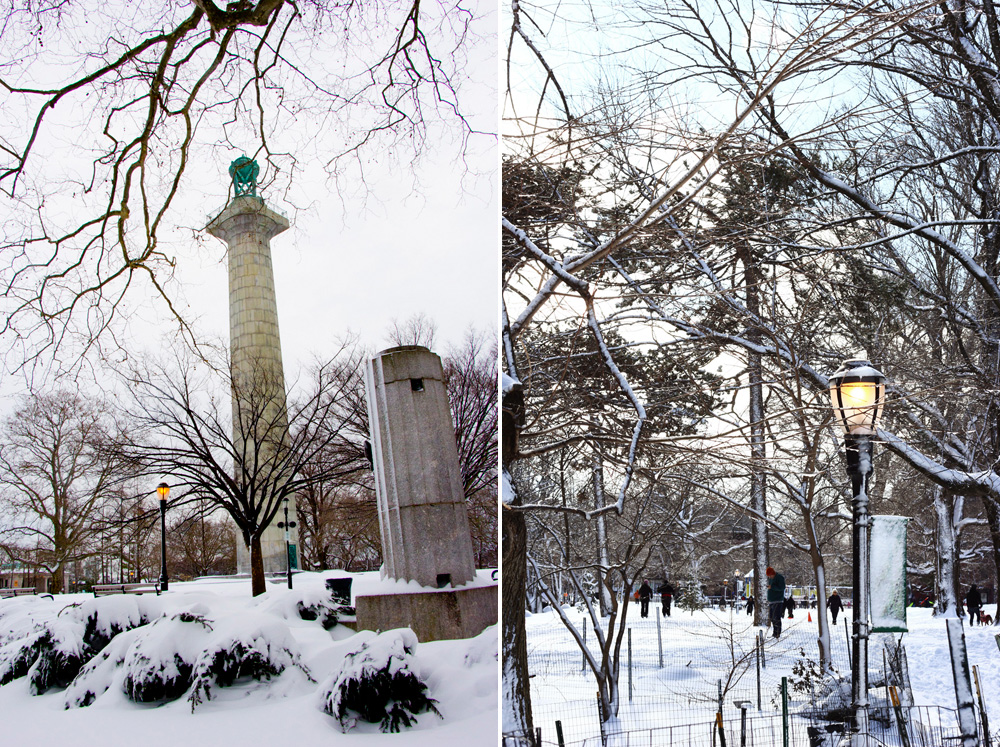 Fort Greene Park after a snowstorm | Brooklyn