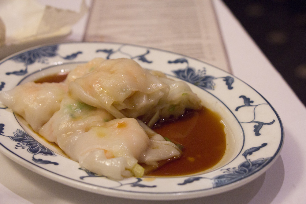 Shrimp with rice noodle at the Yank Sing | San Francisco