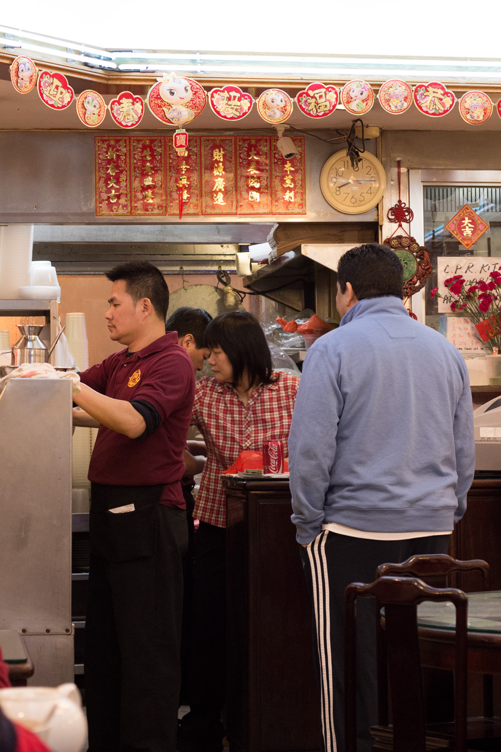 Busy front desk at Great NY Noodletown | Chinatown NYC