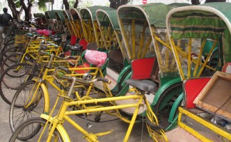 Colorful Rickshaws in wait | Macau