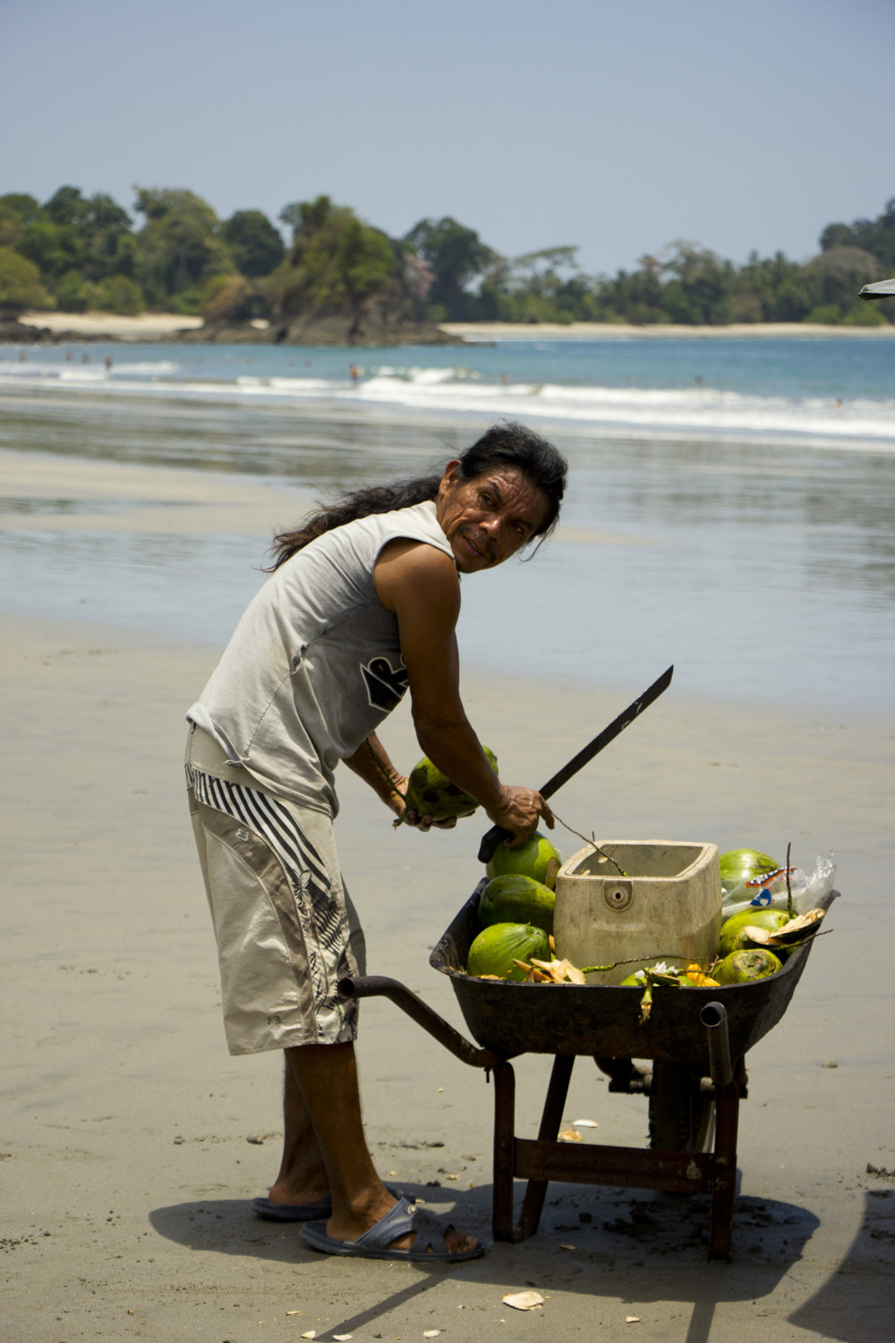 Selling coconuts | Manuel Antonio, Costa Rica