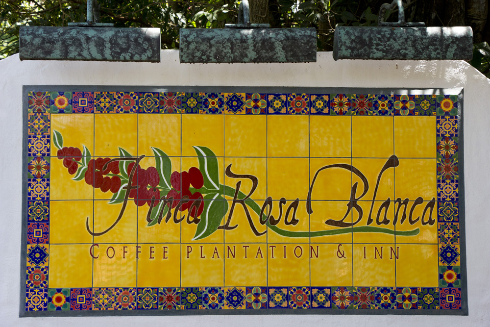 Sign at Finca Rosa Blanca | Costa Rica