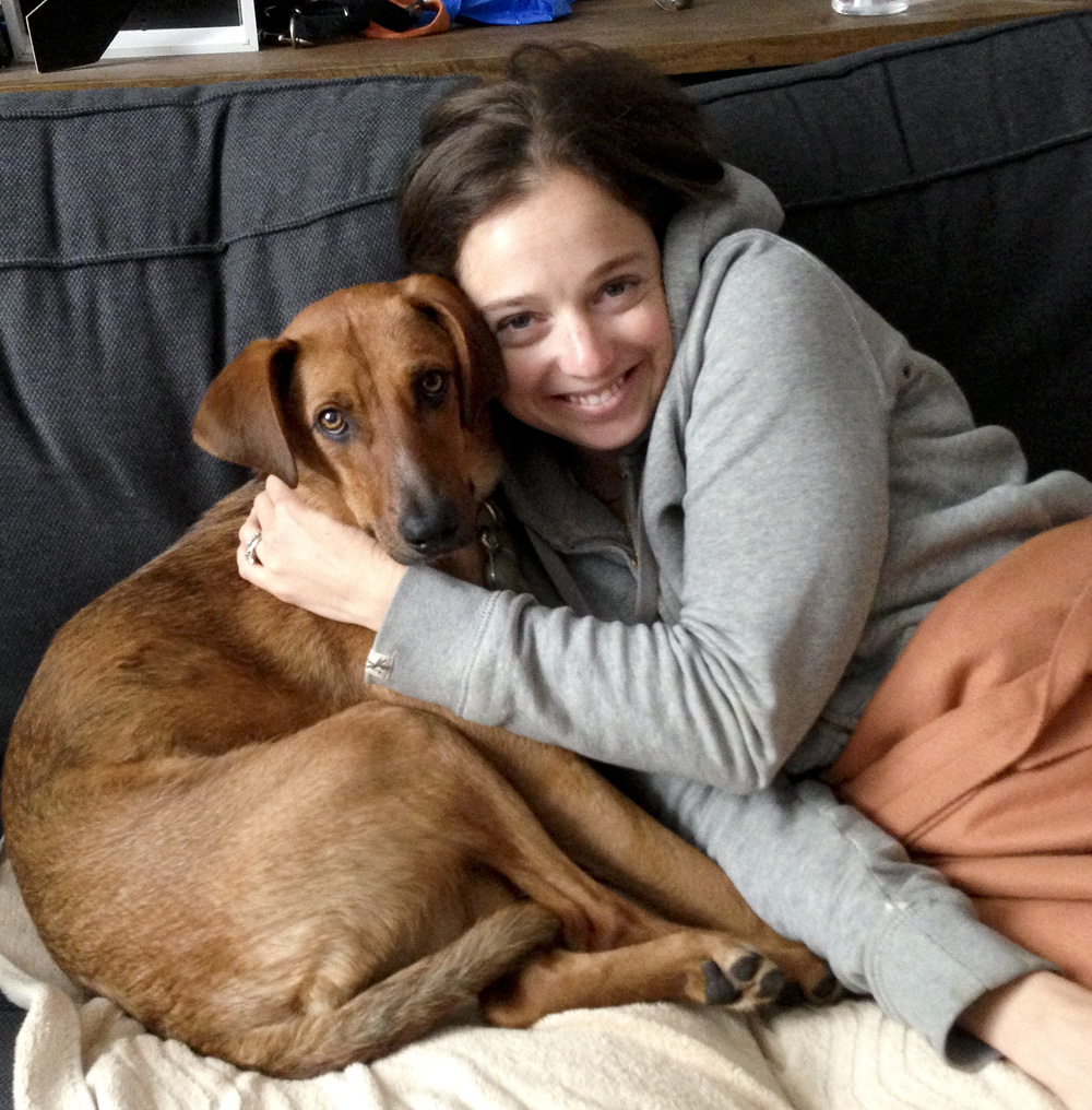 Bodie and Annie on the couch