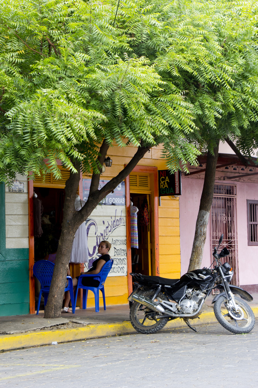Sidewalk siesta | San Juan del Sur, Nicaragua