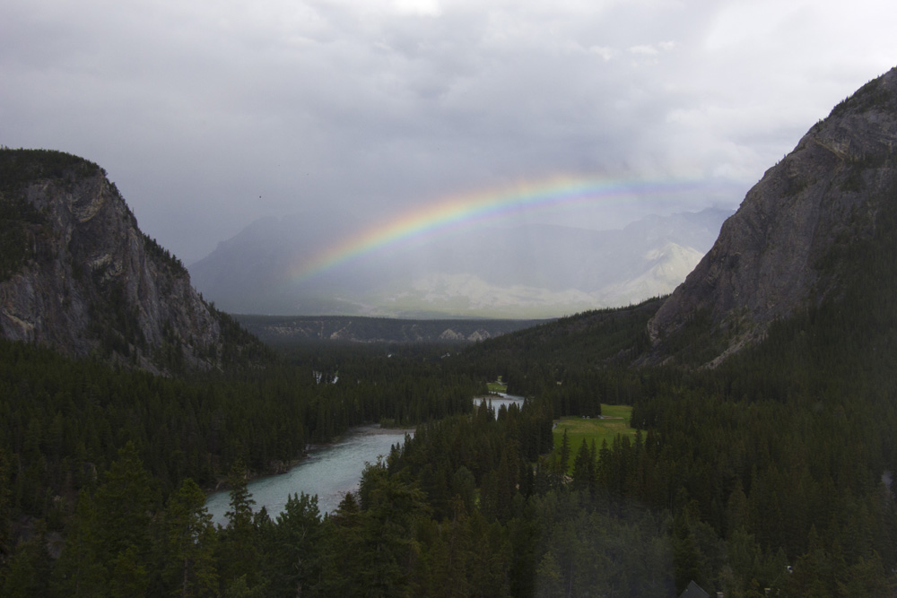 Rainbow over the Bow River | Banff, Canada