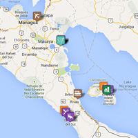 Nicaragua Interactive Guide Map - Photo
