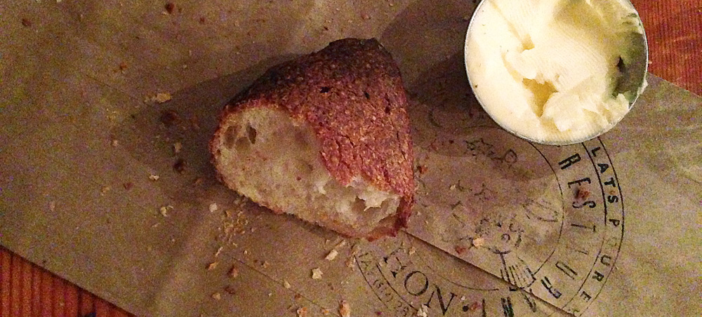 Au Pied de Cochon bread and butter | Montreal, Canada