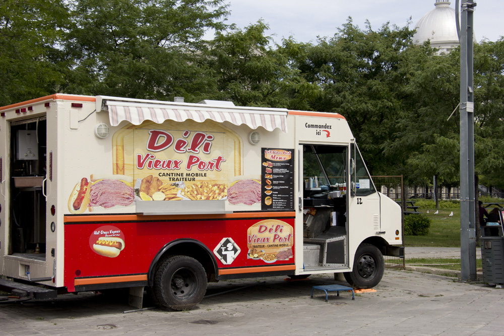 Meat and poutine truck | Old Montreal, Canada